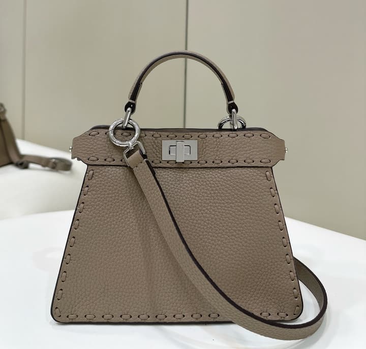 Fendi Peekaboo I See You Petite Satchel in Classic Black