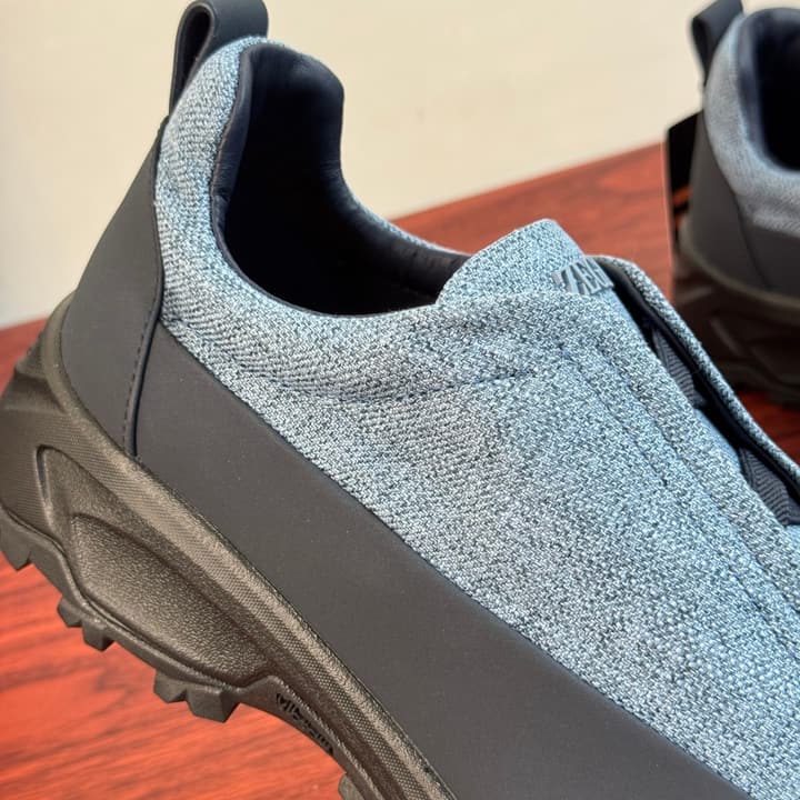 Zegna Triple Stitch Monte Canvas Sneakers
