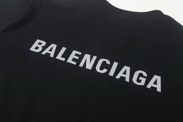 Balenciaga Laser Reflective Logo T-Shirt – 26SS in Black