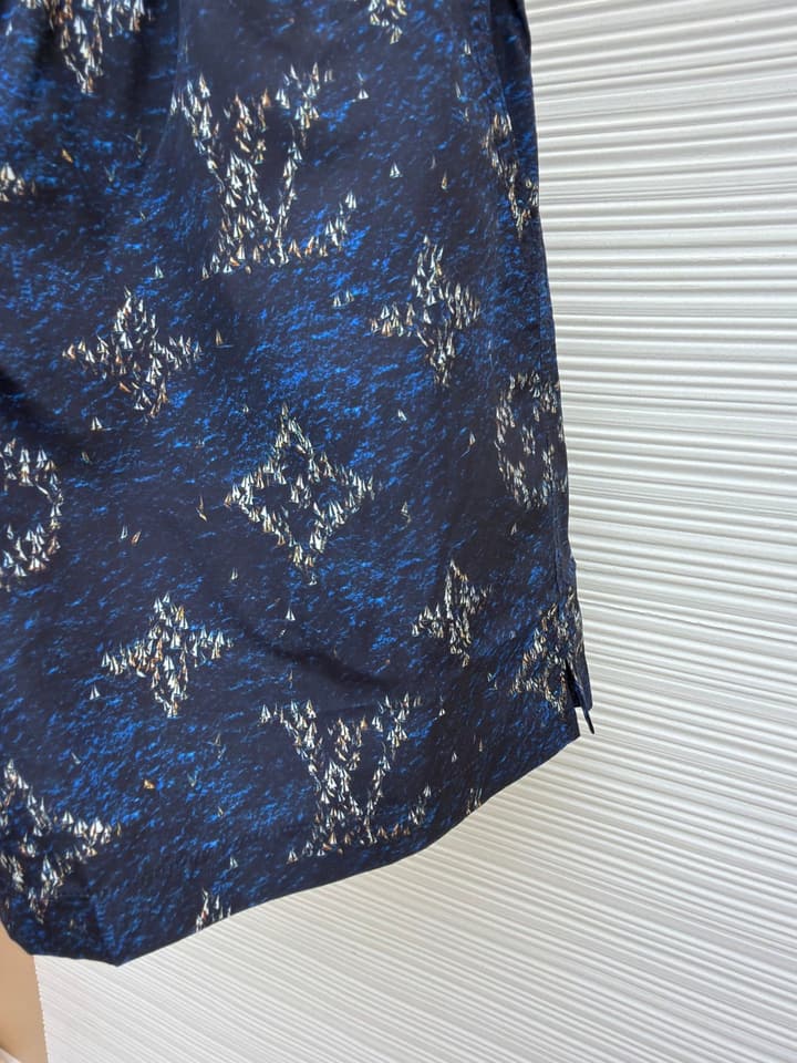 Louis Vuitton Monogram Beach Drawstring Shorts in Blue