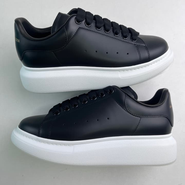 Alexander McQueen Oversized Platform Sneakers in All White Textured