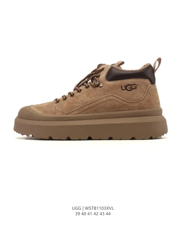 UGG Retro Low-Top Sneaker Boots in Rust Brown Suede
