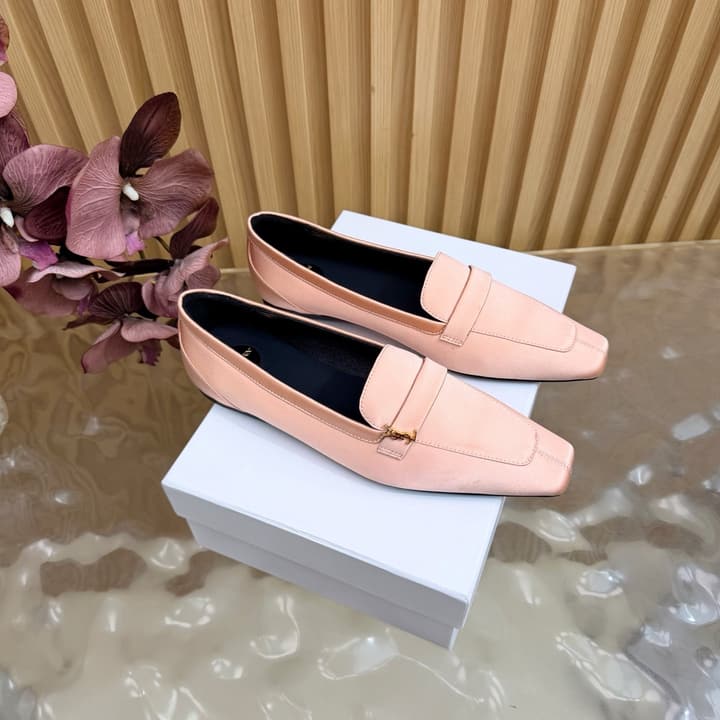 Saint Laurent Silk Chain Mules – Spring/Summer Collection – 26S in Beige