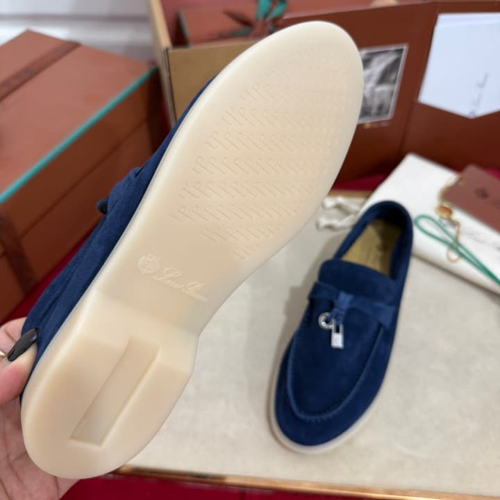 Loro Piana Summer Charms Walk Kids Moccasin Loafers – Kids Collection in Cream