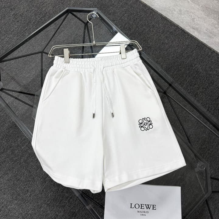 Loewe Classic Element Print Shorts – Spring/Summer Collection in Black With Blue Text