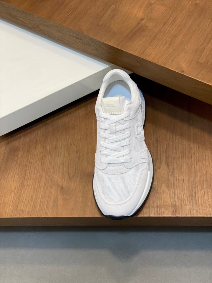 Boss Menswear Suede and Mesh Sneakers