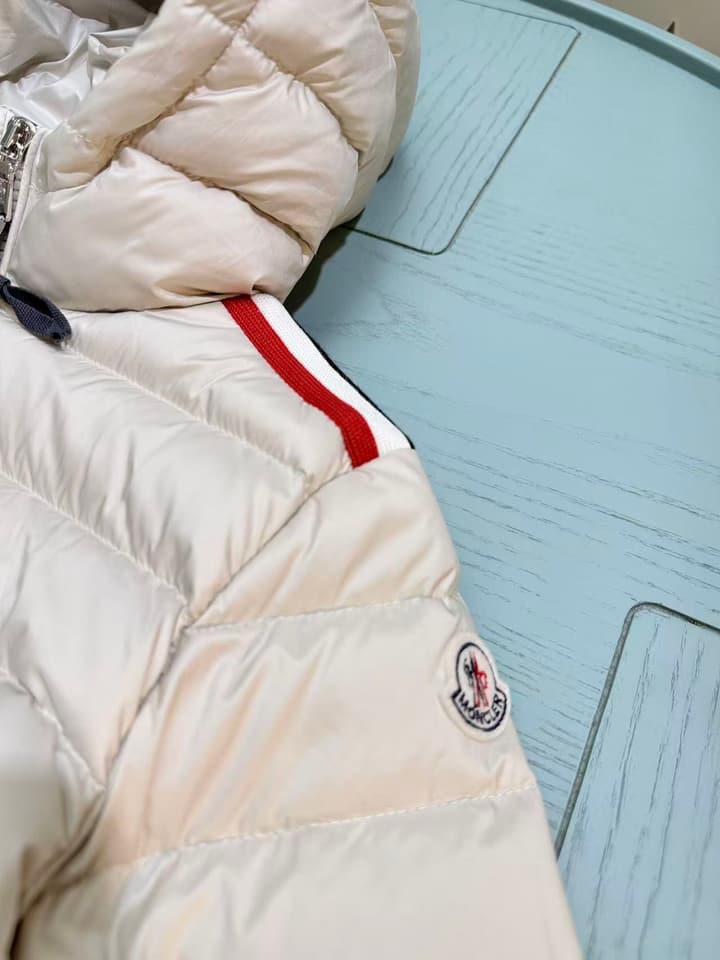 Moncler Kids Puffer Down Jacket – 2025 SS/FW in Off-white Puffer Jacket