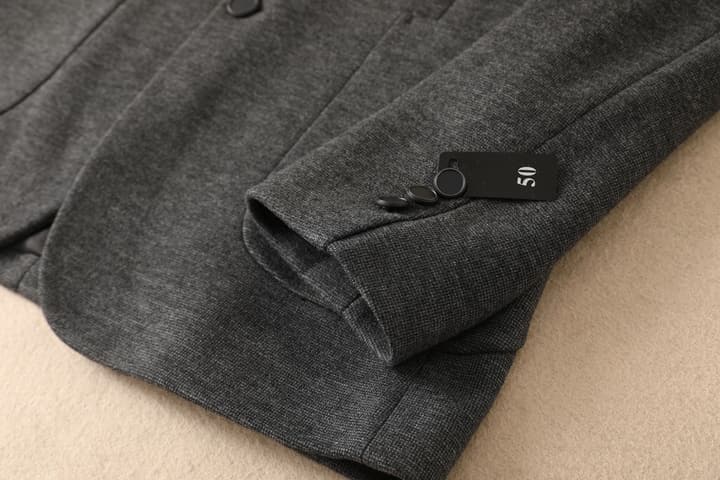 Hermès Men's Wool Houndstooth Blazer – 2025FW in Dark Charcoal Gray