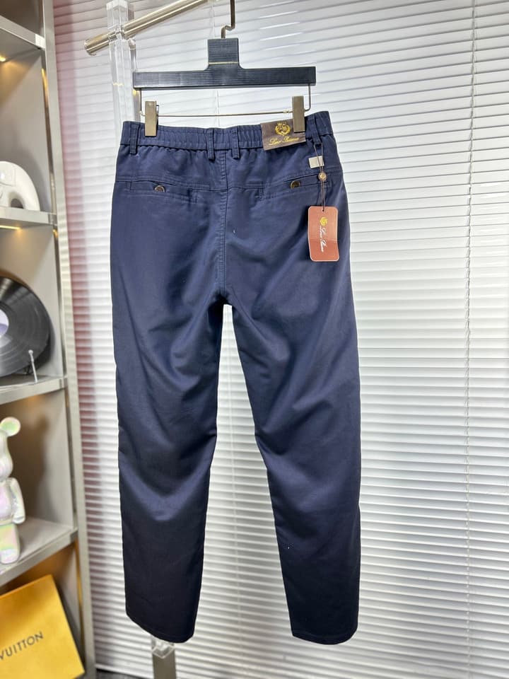 Loro Piana Tailored Casual Trousers – SS25/FW in Classic Black
