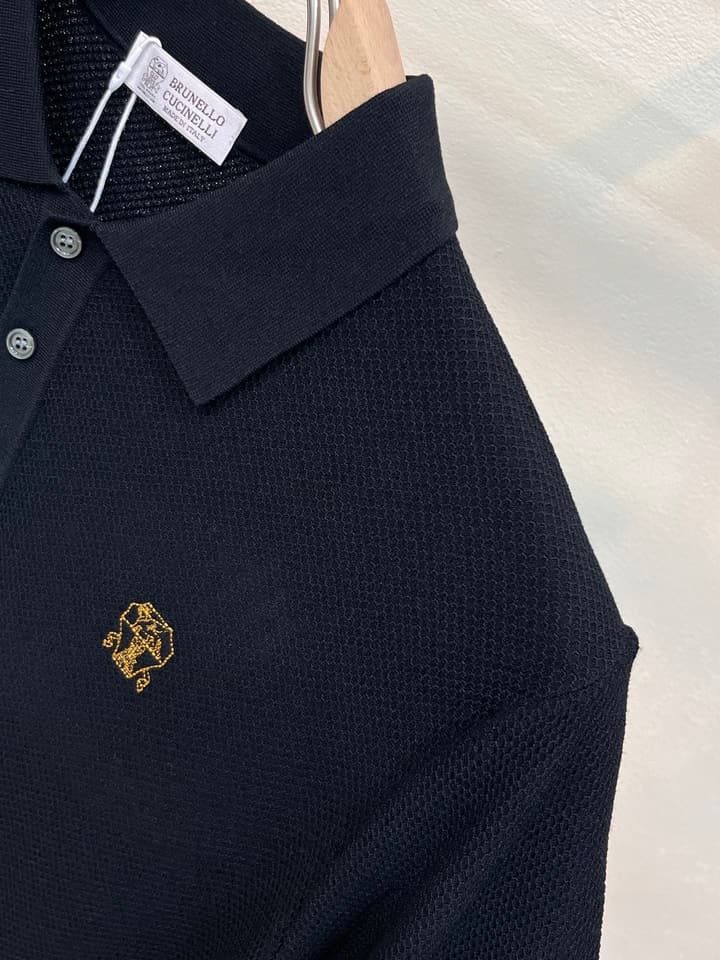 Zegna Minimalist Knit Polo Shirt – Spring/Summer Collection – 2026SS in Black