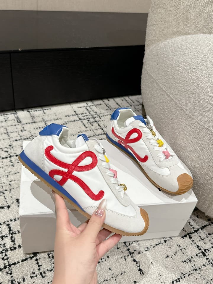 Loewe Ballet Runner 2.0 Unisex Sneakers – 2025 Collection in White And Light Blue