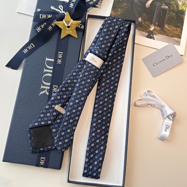 Dior Men's Logo Tie in Black