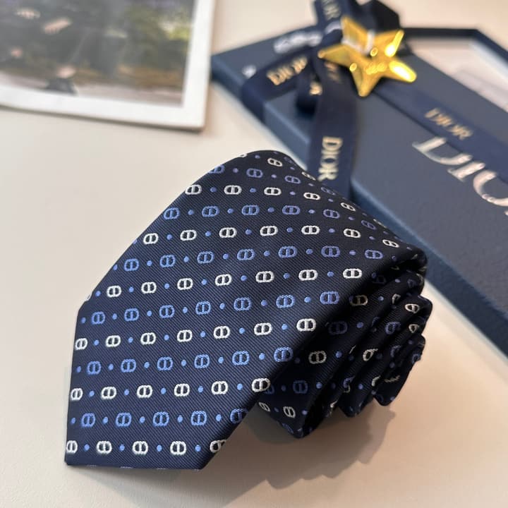 Dior Men's Logo Tie in Black