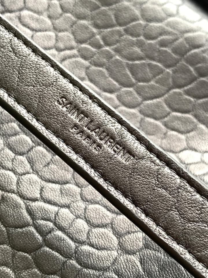 Saint Laurent Niki Medium Flap Bag in Cream Leather
