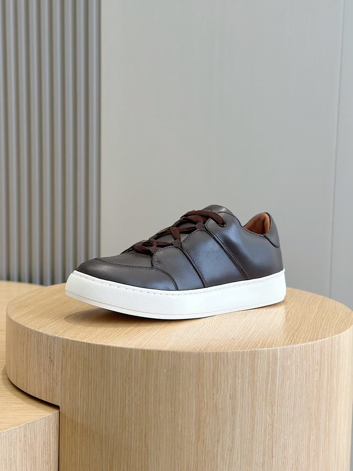 Zegna Tiziano Couture Sneakers in Black With Matching Laces