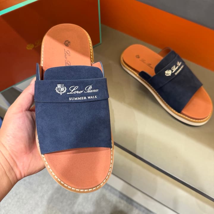 Loro Piana Summer Walk Crisscross Mules