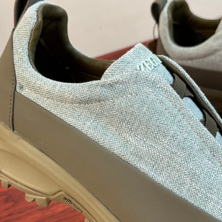 Zegna Triple Stitch Monte Canvas Sneakers