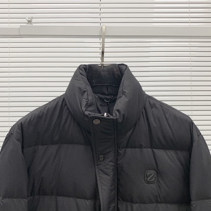 Zegna Goose Down Puffer Jacket – 25SS/FW in Classic Black
