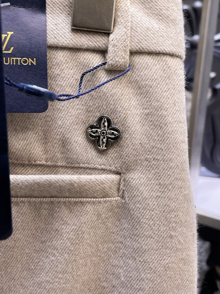 Louis Vuitton Wool Blend Dress Trousers – Autumn/Winter Collection in Black
