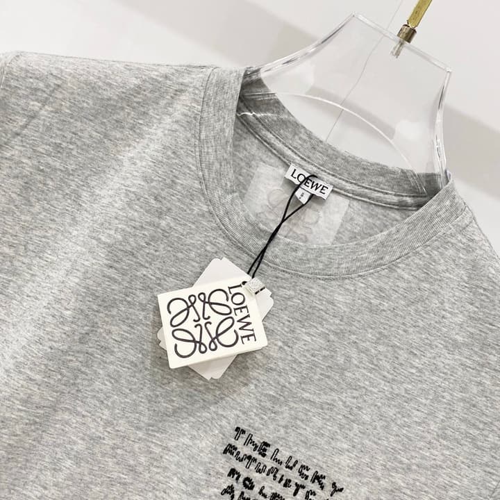 Loewe Cartoon Dog Embroidered T-Shirt in Black