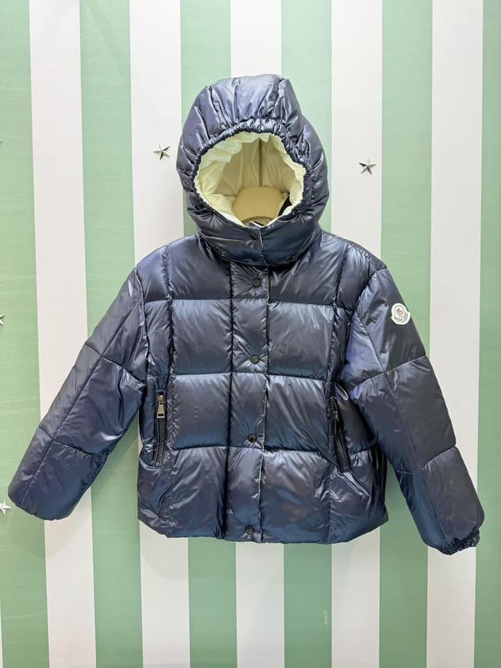 Moncler Children's Puffer Jacket – Kids Collection – 2025FW in Glossy Black