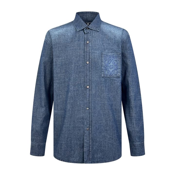 Loewe Anagram Gradient Embroidered Pocket Shirt