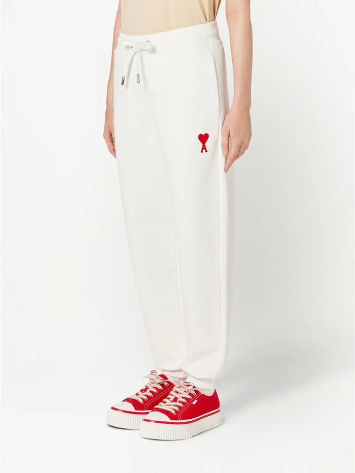 Ami Paris Ami de Coeur Terry Sweatpants – 23FW in Black