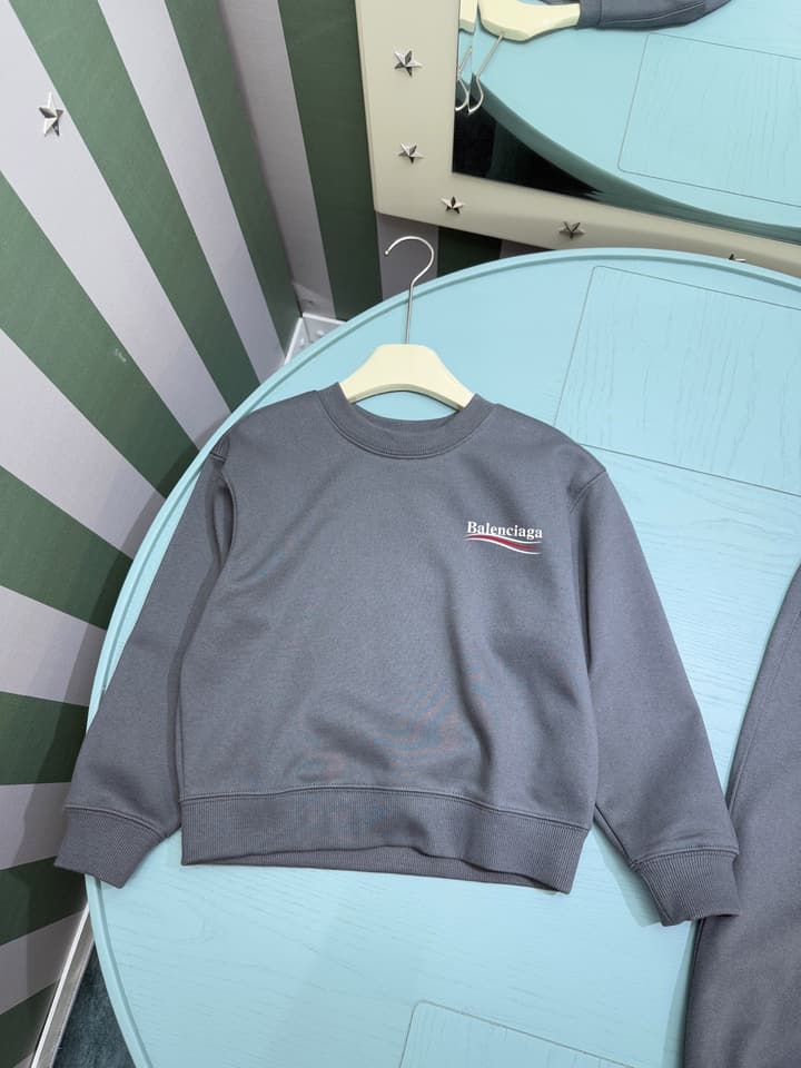 Kenzo Kids Crewneck Sweatshirt Set – 2025FW – Kids Collection in Dark Gray Set