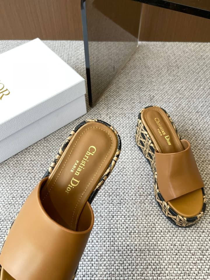 Dior D-Attitude Wedge Platform Sandals – 25SS