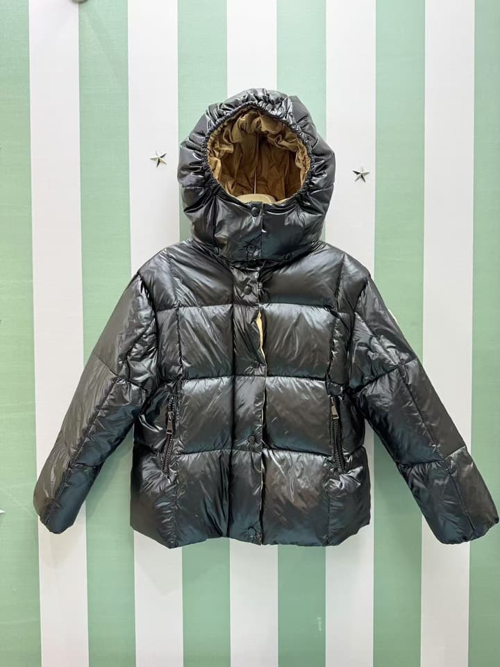 Moncler Children's Puffer Jacket – Kids Collection – 2025FW in Glossy Black