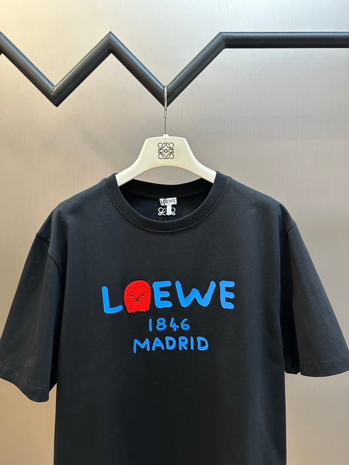 Loewe 1846 Anniversary Ghost Crewneck T-Shirt – Spring/Summer Collection in Black