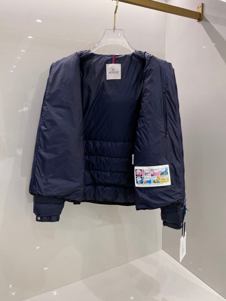 Moncler Men's Hooded Goose Down Jacket – 2025FW in Dark Gray