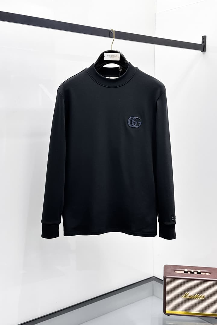 Gucci Men's Long Sleeve T-Shirt – 2025FW in Black