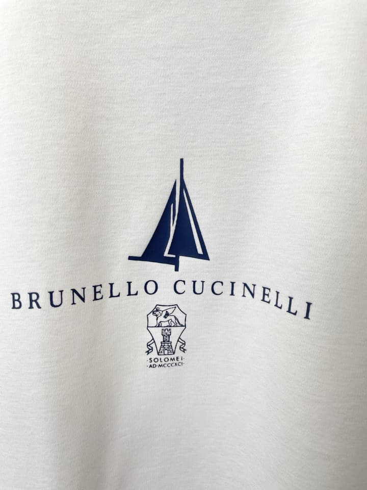 Brunello Cucinelli Men's Casual Short-Sleeve T-Shirt – 2025SS in Black Shield