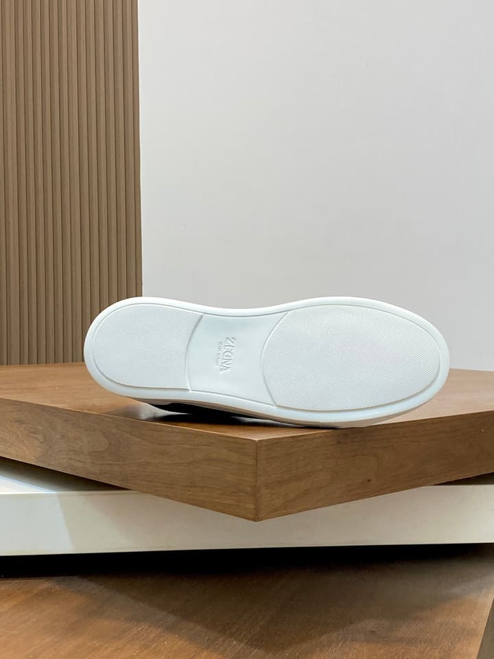 Ermenegildo Zegna Triple Stitch Sneakers in Black