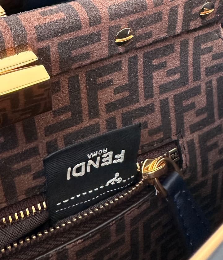 Fendi Peekaboo Classic Handbag in Deep Royal Blue