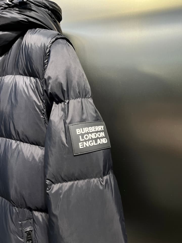 Burberry Detachable Sleeve Hooded Down Jacket