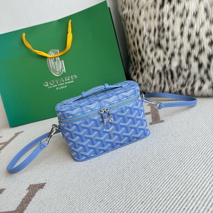 Goyard Muse Mini Vanity Case in Bright Orange Goyardine