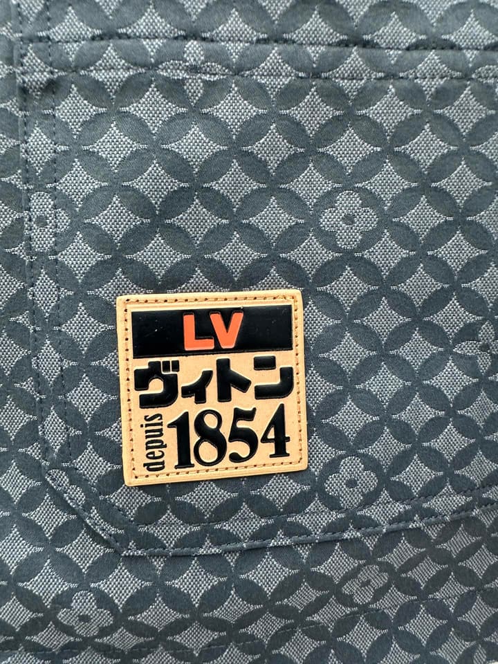 Louis Vuitton Monogram Workwear Jacket in Deep Gray Monogram With Brown Collar