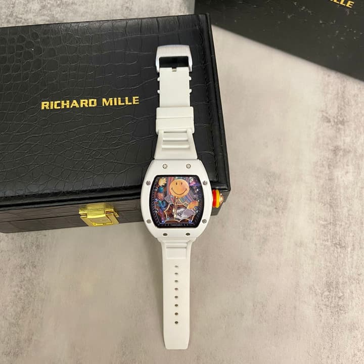 Richard Mille RM 88 Automatic Tourbillon Smiley Watch in Matte Black