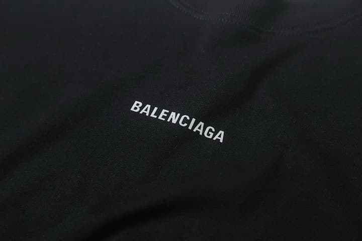 Balenciaga Laser Reflective Logo T-Shirt – 26SS in Black