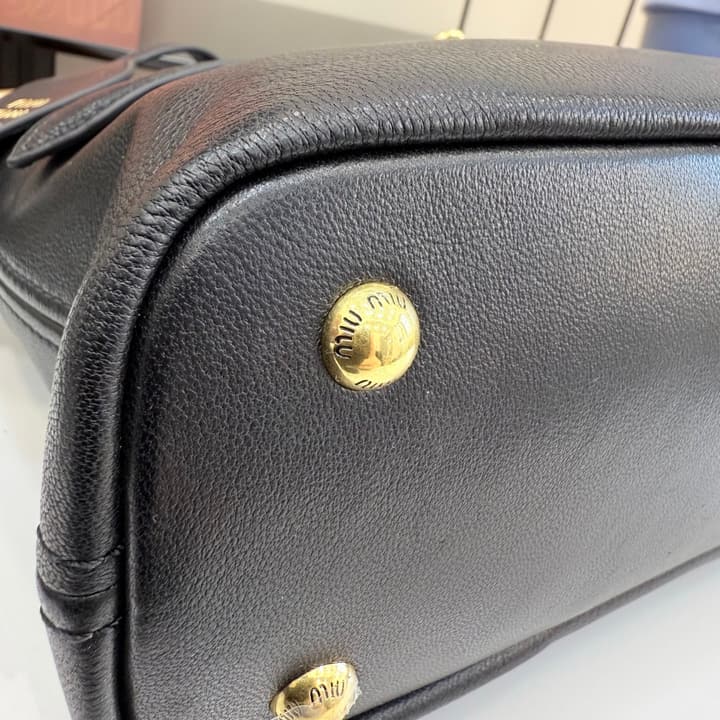 Miu Miu Aventure Leather Shoulder Bag