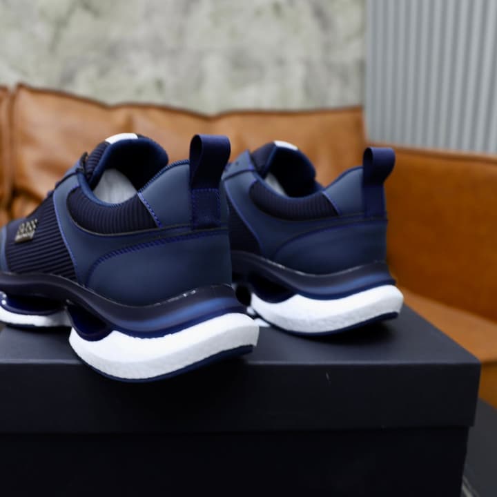 Boss 2024 Knit Sneakers – New Collection in Black Knit
