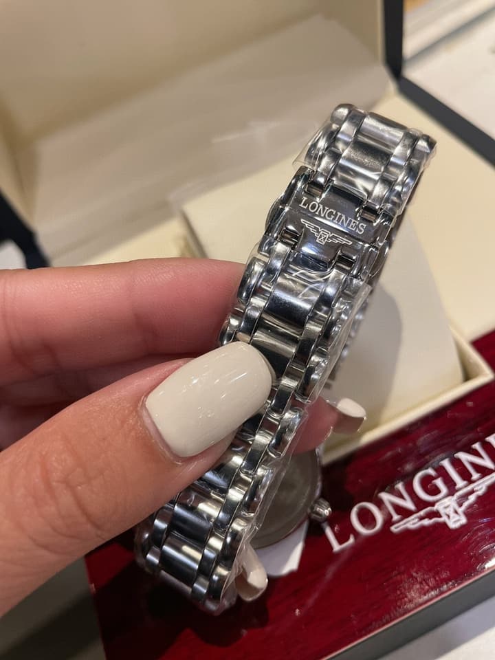 Longines Xin Yue Series Moonphase Watch in Steel Bracelet White Dial