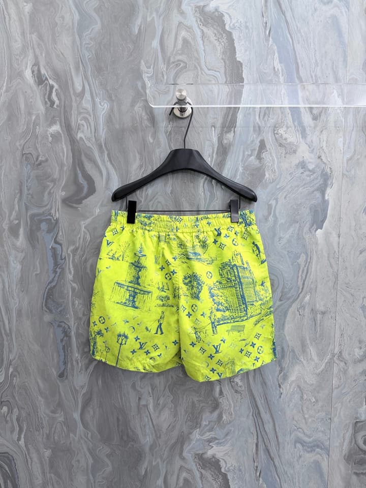 Louis Vuitton Monogram City Walk Swim Trunks – 2026 in Neon Yellow