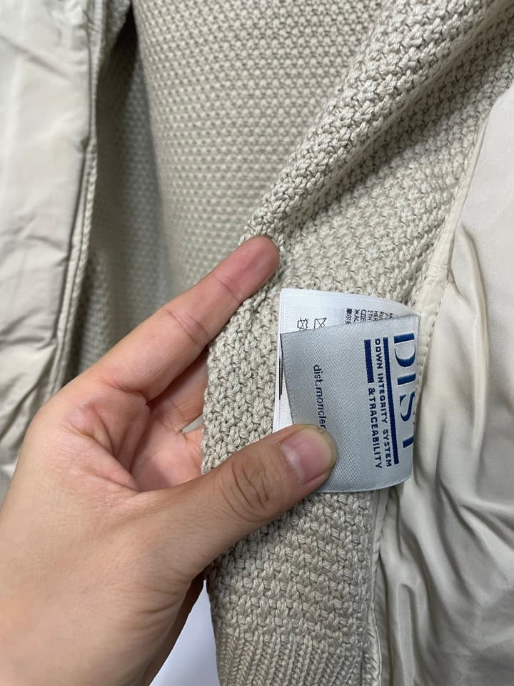 Moncler Men's Knit Down Spliced Jacket – New Collection in Beige