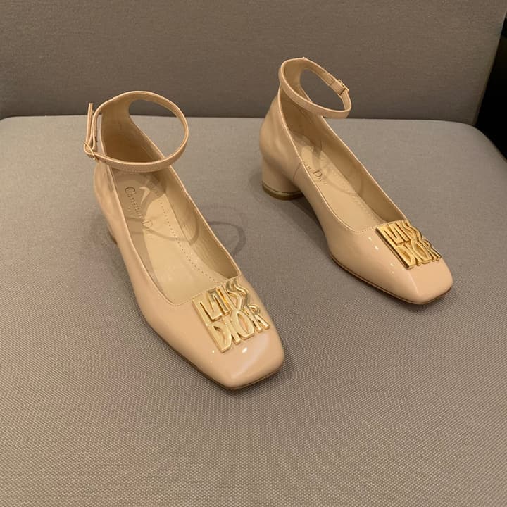 Dior Miss Dior Patent Leather Pumps – 24FW in Nude Patent Leather