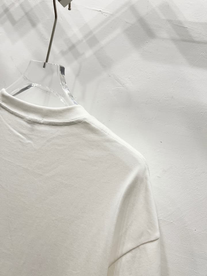 Loewe Classic Minimalist Logo Embroidered T-Shirt in Classic Black