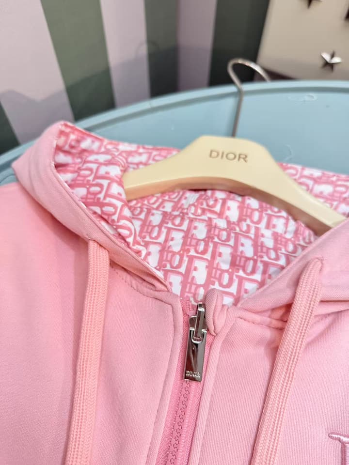 Dior Kids Reversible Windbreaker & Sweatshirt Set – Kids Collection – 25SS in Monogram Blue Set