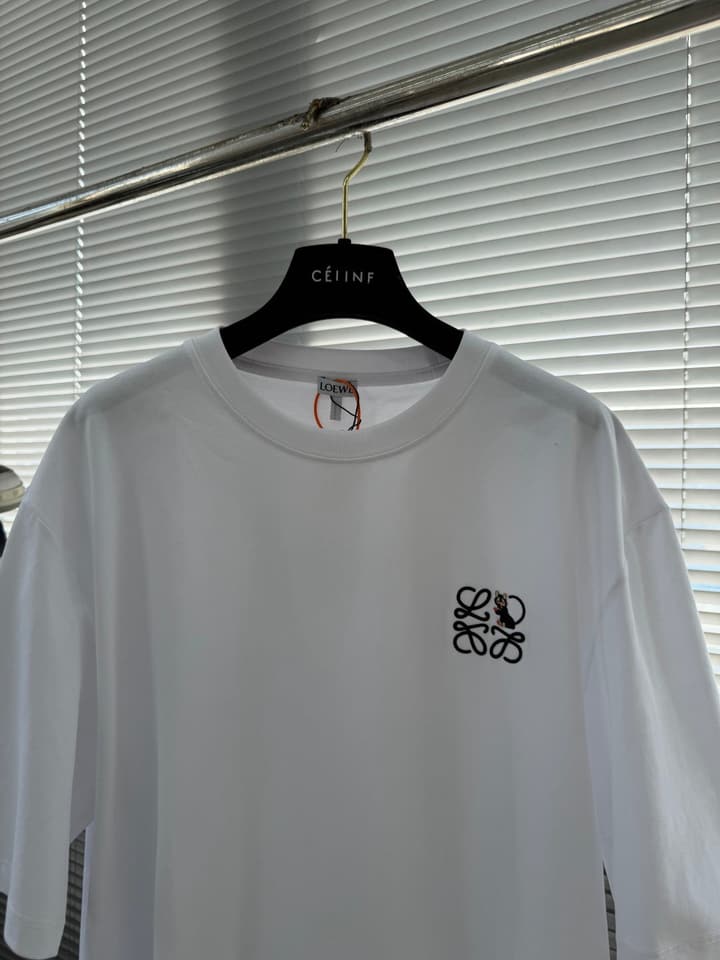 Loewe x Louis Wain Futurist Cats Embroidered T-Shirt in Black